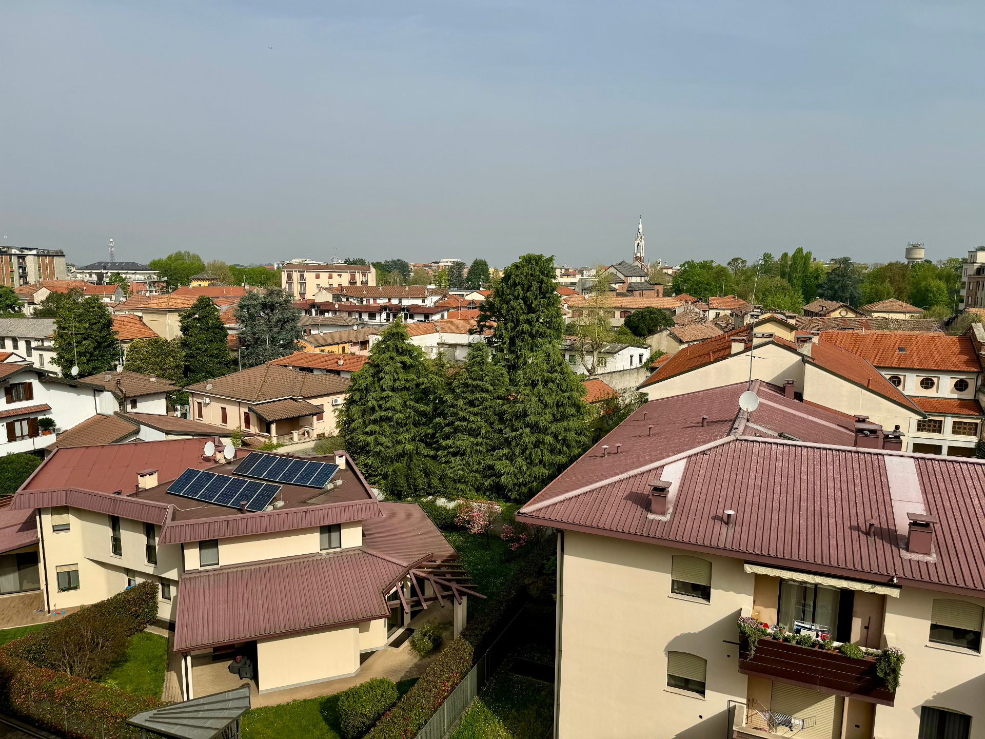Vista panoramica sui tetti di Vigevano